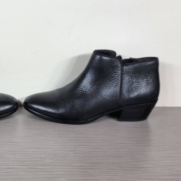 Sam Edelman Petty Chelsea Boot, Black Pebbled Leather, Womens Size 8.5 M / 38.5 - Picture 8 of 13